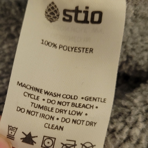 Stio Women's Sweetwater Fleece Hoodie Heather Gray Sweater Sweatshirt Sz Medium - Picture 9 of 10